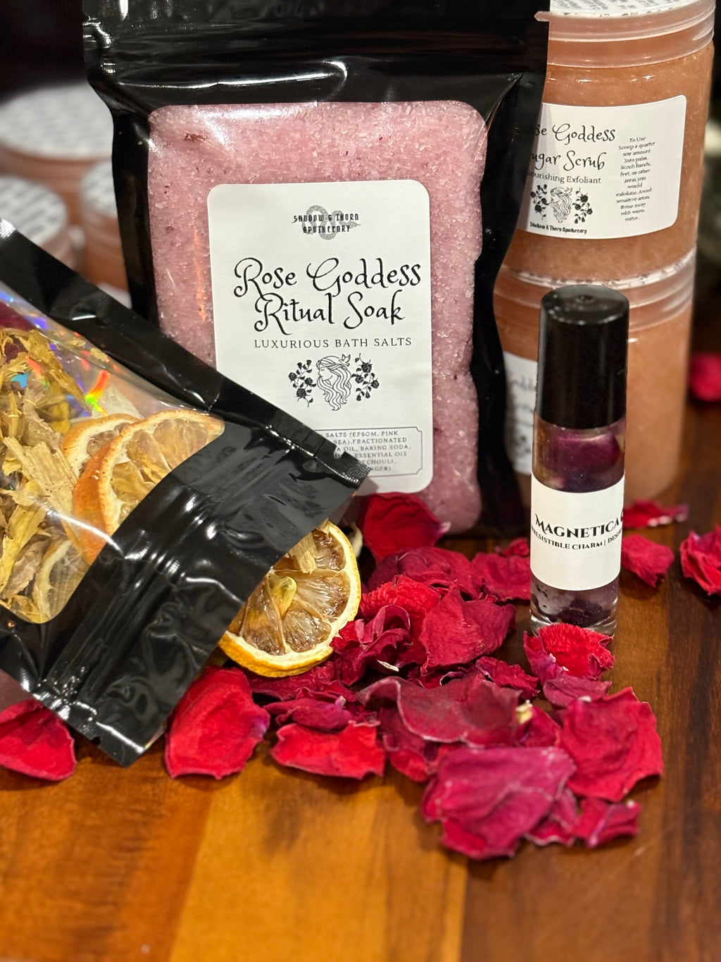 Rose Goddess Ritual Set | Customizable | Self-Care |Valentine Gift Box | Boo Basket