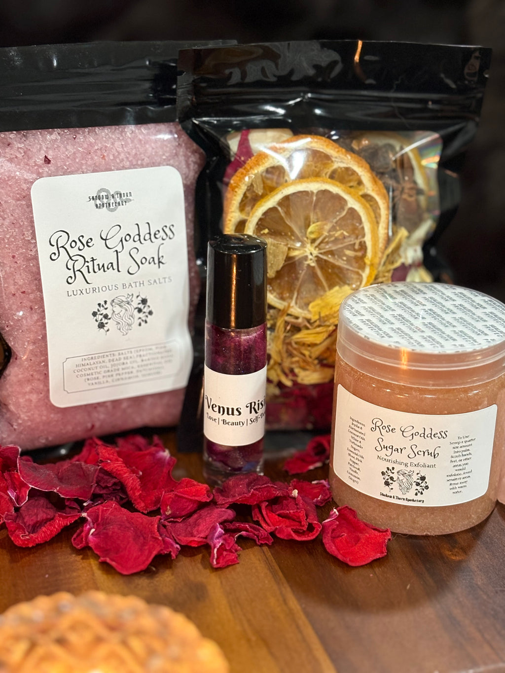 Rose Goddess Ritual Set | Customizable | Self-Care |Valentine Gift Box | Boo Basket